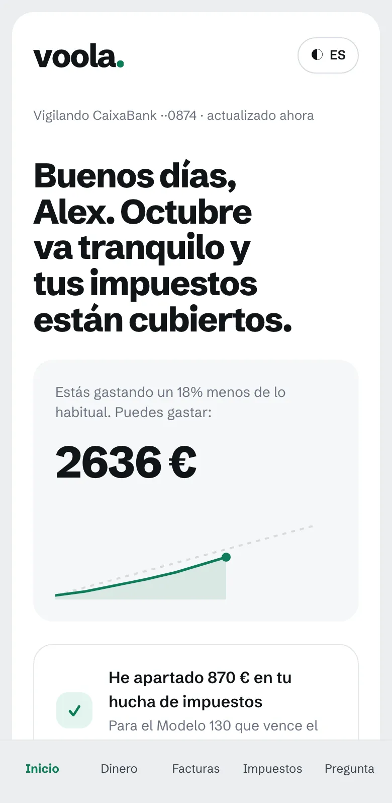 Voola en un iPhone: el resumen
